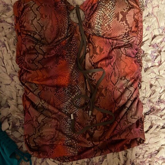 Swimsuit Top 🩱 Calvin Klein Size 10 - Picture 1 of 5